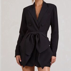 Club L London Black Blazer Dress